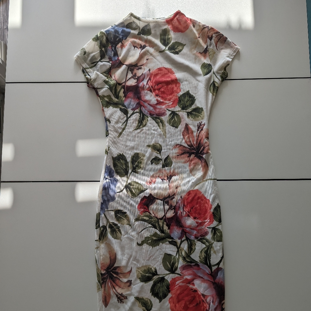 Gorgeous Silky Floral Midi Dress